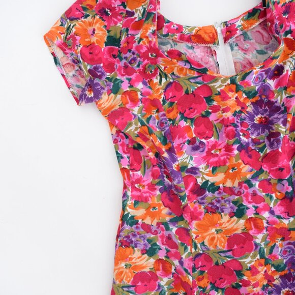 Floral Maxi Dress - Multicolor - Picture 12 of 14